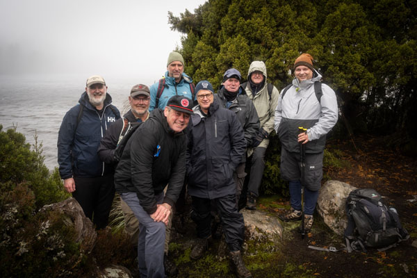 2023 tasmania hikes team Knocklofty with tasmanian iconic walks